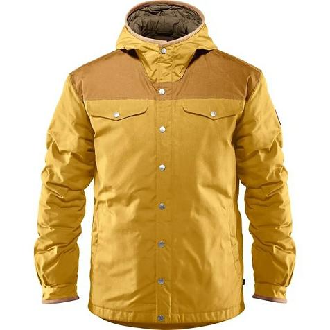 Fjallraven Men Greenland Down Jacket Yellow PH108416 Philippines